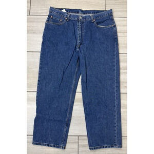 Levis 550 Jeans 42x30 Men's Blue Denim Relaxed Fit Dark Wash‎